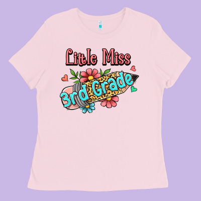 Little Miss Third Grade Ladies Tee Designed By Ranaportraitstore