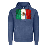 Vintage Denim Mexican Flag Vintage Hoodie - texasbilliewilder