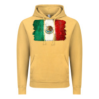 Vintage Mustard Mexican Flag Vintage Hoodie - texasbilliewilder