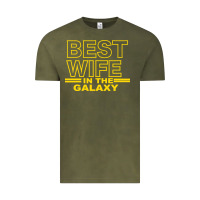 Vintage Olive BEST WIFE IN THE GALAXY Vintage Tee - Bettercallsaul
