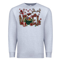 Heather Grey noel Premium Sweatshirt - CowhideDigitalArt