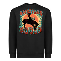 Black American rodeo Heavyweight Sweatshirt - FaDigitalArtStudio