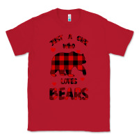 Red Just A Girl Who Loves Bears Classic Tee - Bettercallsaul
