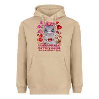Mushroom i want hippopotamus for valentines day Heavyweight Hoodie - CowhideDigitalArt