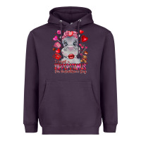 Plum i want hippopotamus for valentines day Heavyweight Hoodie - CowhideDigitalArt