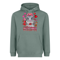 Sage i want hippopotamus for valentines day Heavyweight Hoodie - CowhideDigitalArt