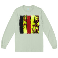 Matcha Softball brushstroke Long Sleeve Tee - HowdyJamesFarm