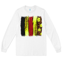 White Softball brushstroke Long Sleeve Tee - HowdyJamesFarm