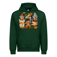 Forest Green Coffee gnome Urban Hoodie - BarkalooDesign