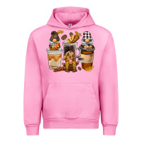 Fuchsia Pink Coffee gnome Urban Hoodie - BarkalooDesign