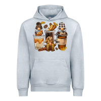 Heather Grey Coffee gnome Urban Hoodie - BarkalooDesign