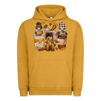 Pigment Peanut Butter Coffee gnome Urban Hoodie - BarkalooDesign