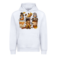 White Coffee gnome Urban Hoodie - BarkalooDesign