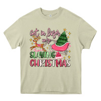Mossy get in loser we're slaying christmas Heavy Core Tee - MaliasSmallBusiness