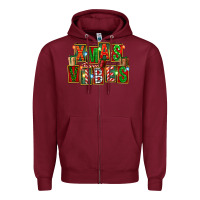 Burgundy Christmas xmas vibes Zipper Hoodie - FaDigitalArtStudio