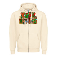 Sandshell Christmas xmas vibes Zipper Hoodie - FaDigitalArtStudio