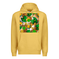 Antique Gold St. Patricks day hat digital paper Premium Hoodie - BundleAndBundleShop