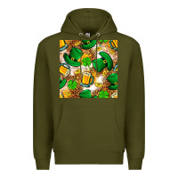 Army Green St. Patricks day hat digital paper Premium Hoodie - BundleAndBundleShop