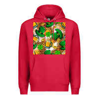 Cardinal St. Patricks day hat digital paper Premium Hoodie - BundleAndBundleShop