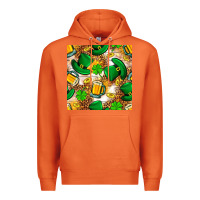 Carrot St. Patricks day hat digital paper Premium Hoodie - BundleAndBundleShop