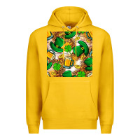 Lemon St. Patricks day hat digital paper Premium Hoodie - BundleAndBundleShop