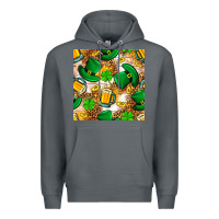 Rock St. Patricks day hat digital paper Premium Hoodie - BundleAndBundleShop