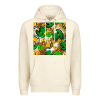 Sandshell St. Patricks day hat digital paper Premium Hoodie - BundleAndBundleShop