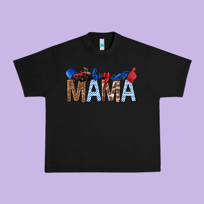 Boy Mama Urban Heavy Tee Designed By Texasbilliewilder