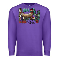 Purple oh holy night Premium Sweatshirt - CowhideDigitalArt
