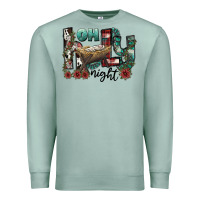 Seafoam oh holy night Premium Sweatshirt - CowhideDigitalArt