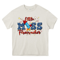 Cream little miss firecracker Heavy Core Tee - JahusDesignShop