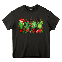 Asphalt christmas cactus Heavy Core Tee - MaliasSmallBusiness