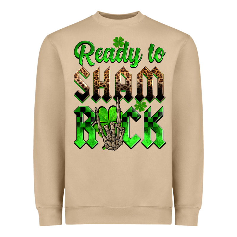St. Patricks' Day Ready To Sham Rock Heavyweight Sweatshirt by OliviaCreatesArt | Teevron