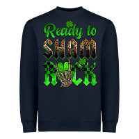Navy St. Patricks' Day ready to sham rock Heavyweight Sweatshirt - OliviaCreatesArt