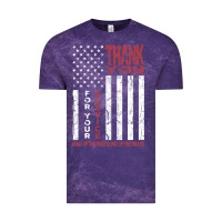 Cloud Purple thank you for your service   veterans day t Vintage Tee - maiPhamDesign