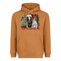Meerkat merry Christmas goat Heavyweight Hoodie - CowhideDigitalArt