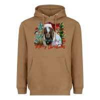 Toasted Coconut merry Christmas goat Heavyweight Hoodie - CowhideDigitalArt