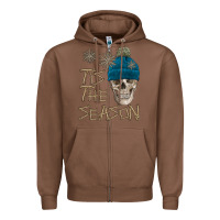 Chestnut skull tis the season winter Zipper Hoodie - FaDigitalArtStudio