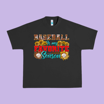 Baseball Is My Favorite Season Urban Heavy Tee Designed By Nancycooperartshop
