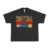 Pigment Black Baseball is my favorite season Urban Heavy Tee - NancyCooperArtShop