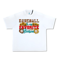 White Baseball is my favorite season Urban Heavy Tee - NancyCooperArtShop