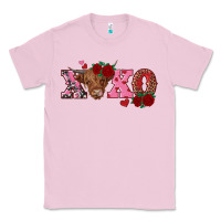 Bubblegum Pink xoxo highland cow Classic Tee - RanaPortraitStore