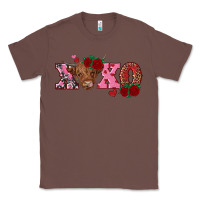 Chestnut xoxo highland cow Classic Tee - RanaPortraitStore