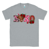 Heather Grey xoxo highland cow Classic Tee - RanaPortraitStore