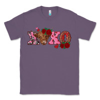 Lavender xoxo highland cow Classic Tee - RanaPortraitStore
