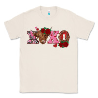 Natural xoxo highland cow Classic Tee - RanaPortraitStore