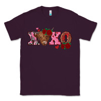 Plum xoxo highland cow Classic Tee - RanaPortraitStore