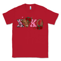 Red xoxo highland cow Classic Tee - RanaPortraitStore