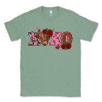 Sage xoxo highland cow Classic Tee - RanaPortraitStore