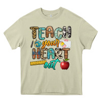Mossy teach your heart out Heavy Core Tee - NancyCooperArtShop